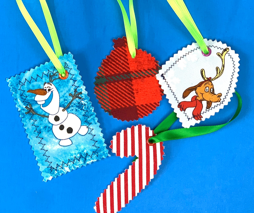 No Sew Holiday Gift Tags (Sewing Optional)