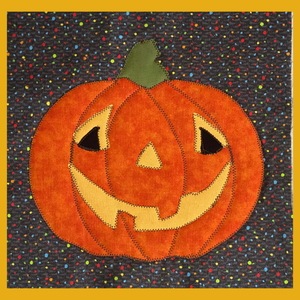 Quilt As You Go Happy Halloween Table Mat - Part 2